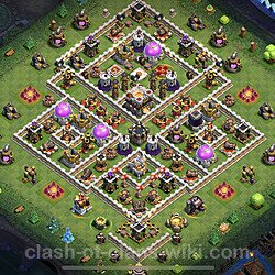 Base plan (layout), Town Hall Level 11 for trophies (defense) (#62)