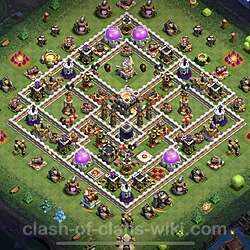Base plan (layout), Town Hall Level 11 for trophies (defense) (#64)