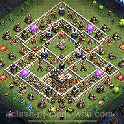 Base plan (layout), Town Hall Level 11 for trophies (defense) (#65)
