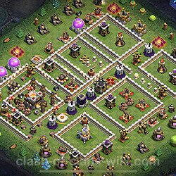 Base plan (layout), Town Hall Level 11 for trophies (defense) (#68)