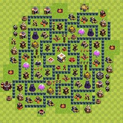 Base plan (layout), Town Hall Level 11 for trophies (defense) (#7)
