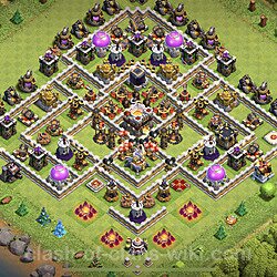 Base plan (layout), Town Hall Level 11 for trophies (defense) (#8)