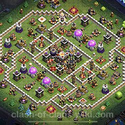 Base plan (layout), Town Hall Level 11 for trophies (defense) (#989)