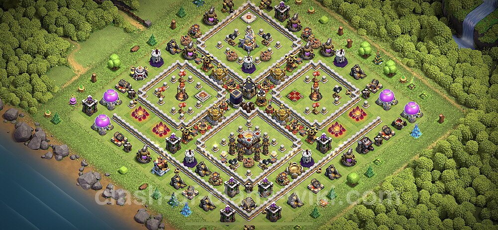 TH11 Anti 3 Stars Base Plan with Link, Anti Everything, Copy Town Hall 11 Base Design 2023, #10