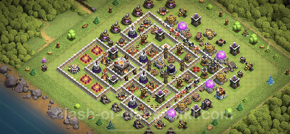Full Upgrade TH11 Base Plan with Link, Anti Everything, Copy Town Hall 11 Max Levels Design 2023, #1084