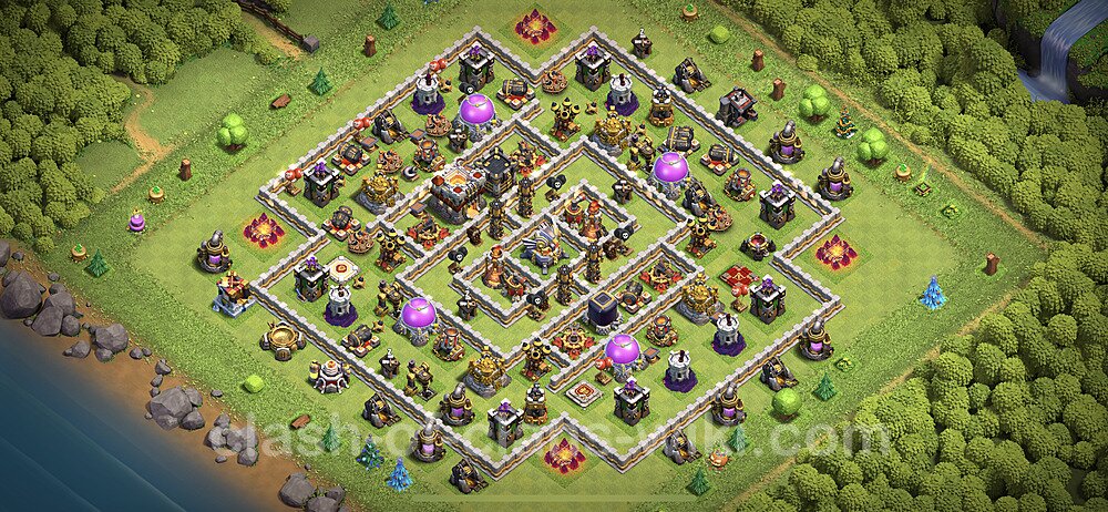 Anti Everything TH11 Base Plan with Link, Hybrid, Copy Town Hall 11 Design 2023, #11