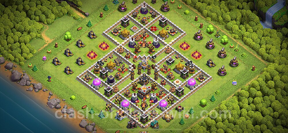 TH11 Anti 2 Stars Base Plan with Link, Anti Everything, Copy Town Hall 11 Base Design 2024, #1771