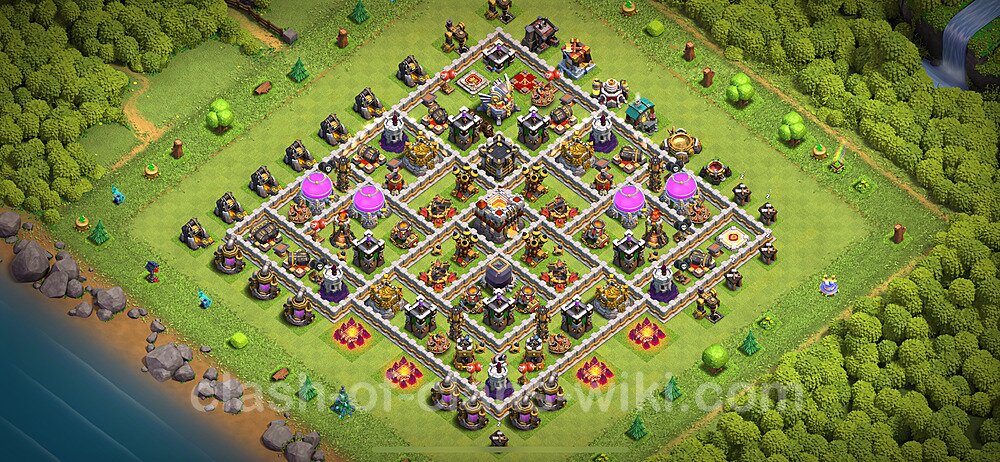 TH11 Anti 3 Stars Base Plan with Link, Copy Town Hall 11 Base Design 2024, #2167