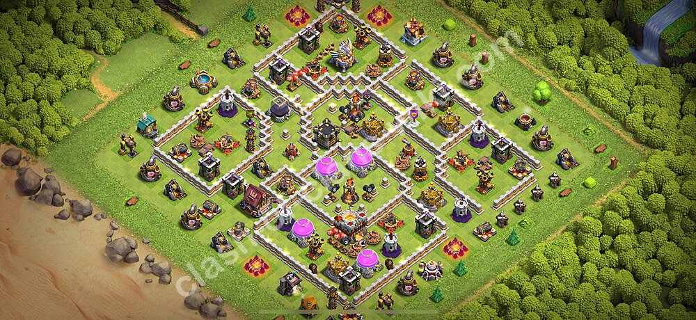 TH11 Anti 3 Stars Base Plan with Link, Copy Town Hall 11 Base Design 2026, #2781