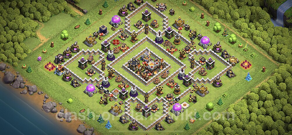 TH11 Anti 3 Stars Base Plan with Link, Anti Everything, Copy Town Hall 11 Base Design 2023, #33