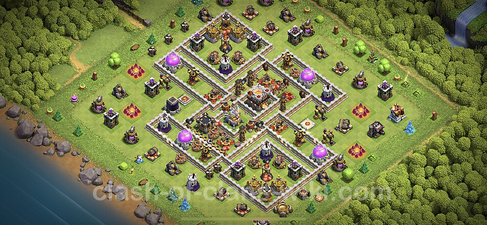 Anti Everything TH11 Base Plan with Link, Hybrid, Copy Town Hall 11 Design 2023, #37