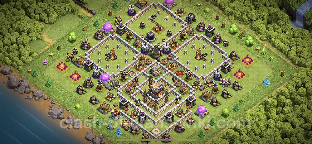 TH11 Trophy Base Plan with Link, Anti Everything, Copy Town Hall 11 Base Design 2023, #40