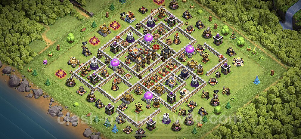 Anti GoWiWi / GoWiPe TH11 Base Plan with Link, Anti 3 Stars, Copy Town Hall 11 Design 2023, #44