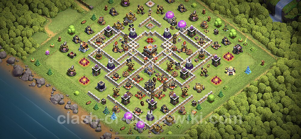 TH11 Anti 2 Stars Base Plan with Link, Anti Everything, Copy Town Hall 11 Base Design 2023, #49