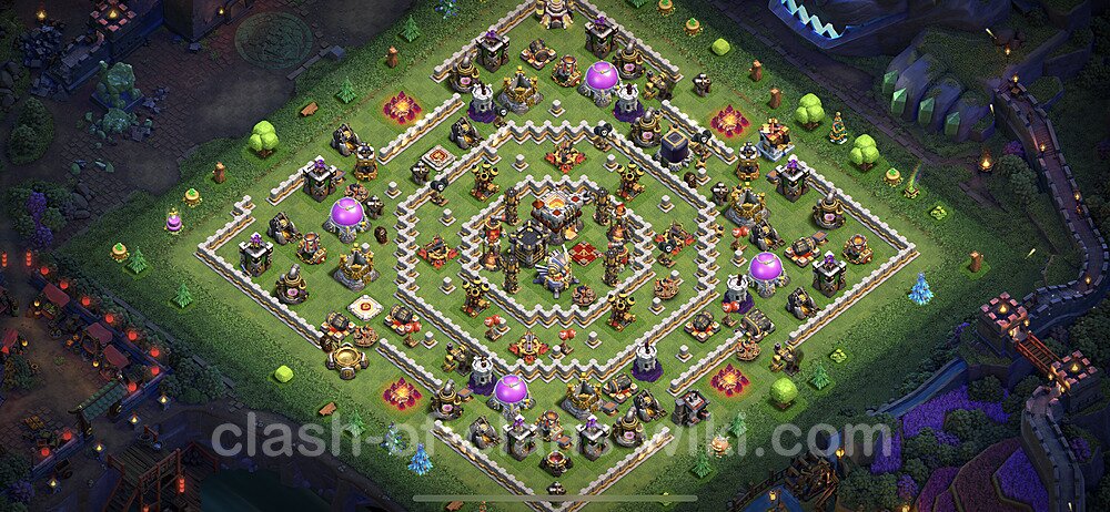 Anti Everything TH11 Base Plan with Link, Copy Town Hall 11 Design 2023, #52
