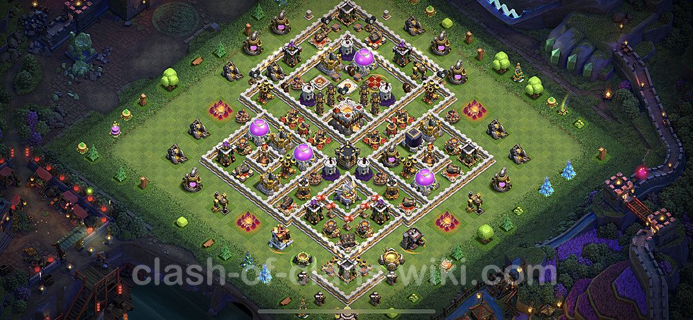 Clash Of Clans Rathaus 11 Base Kopieren Die Anti 3 Sterne Base Rathaus Level 11 + Link, Hybrid - COC Clash of