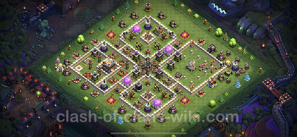 Full Upgrade TH11 Base Plan with Link, Hybrid, Copy Town Hall 11 Max Levels Design 2023, #66