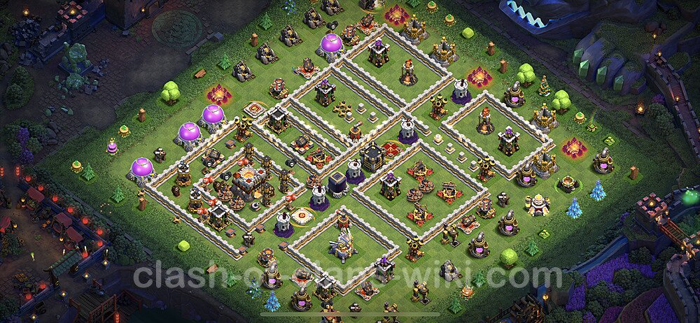 Anti Everything TH11 Base Plan with Link, Copy Town Hall 11 Design 2023, #68