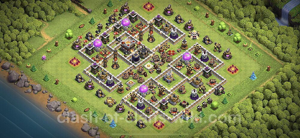Anti Everything TH11 Base Plan with Link, Hybrid, Copy Town Hall 11 Design 2023, #963