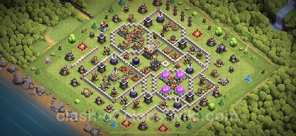 Base plan TH11 (design / layout) with Link, Anti 3 Stars, Hybrid for Farming 2023, #1057