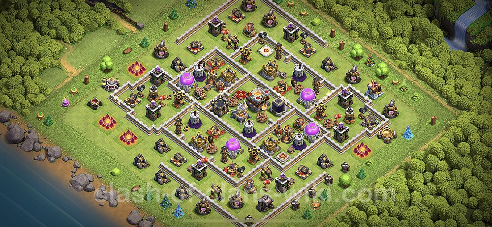 Base plan TH11 (design / layout) with Link, Anti 2 Stars, Hybrid for Farming 2023, #1070