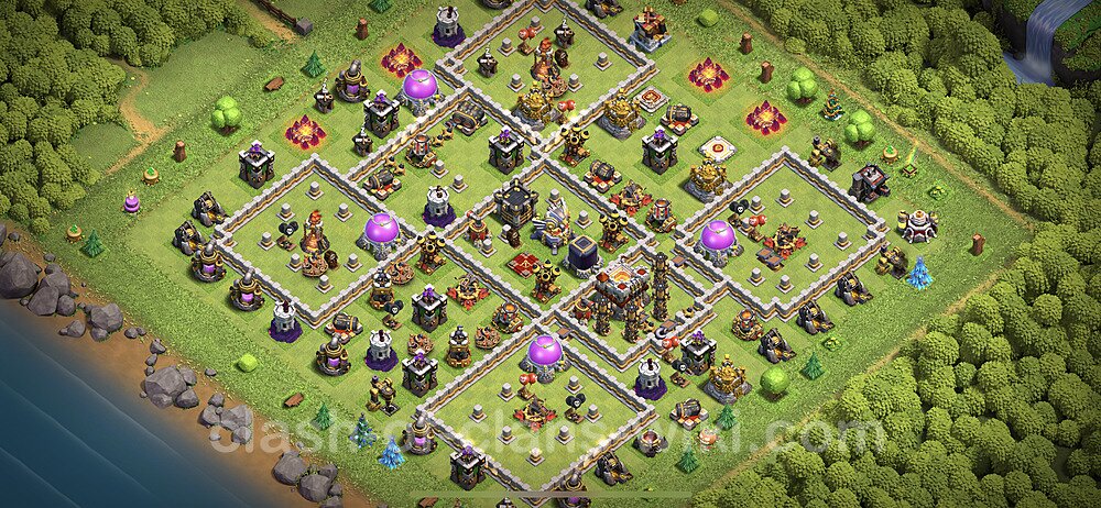 Base plan TH11 (design / layout) with Link, Hybrid for Farming 2023, #11