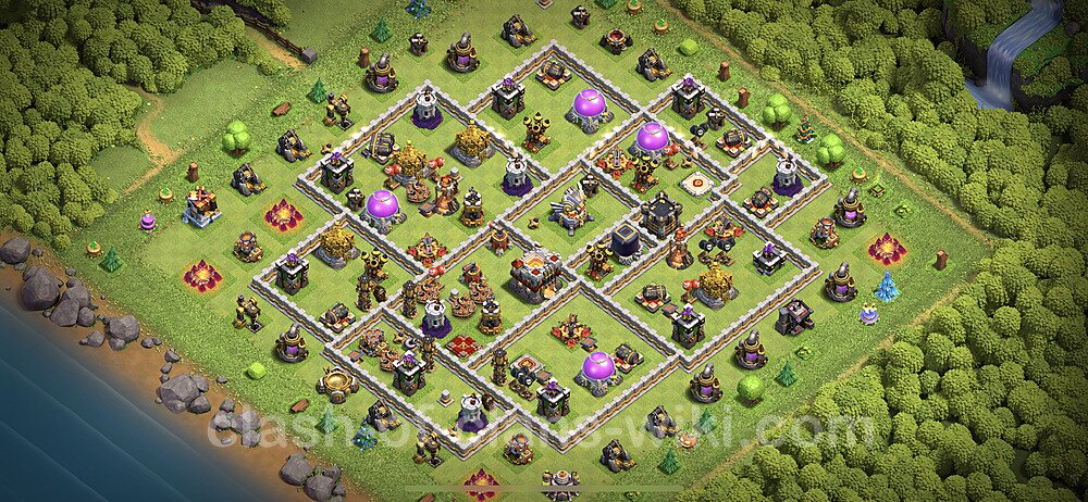 Base plan TH11 (design / layout) with Link, Anti Everything, Hybrid for Farming 2023, #1226