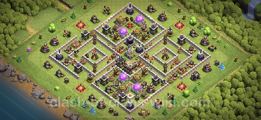 Base plan TH11 (design / layout) with Link, Anti Air / Electro Dragon, Hybrid for Farming 2023, #13
