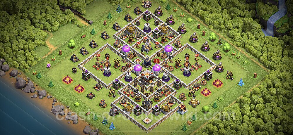 Base plan TH11 (design / layout) with Link, Anti Everything, Hybrid for Farming 2023, #21