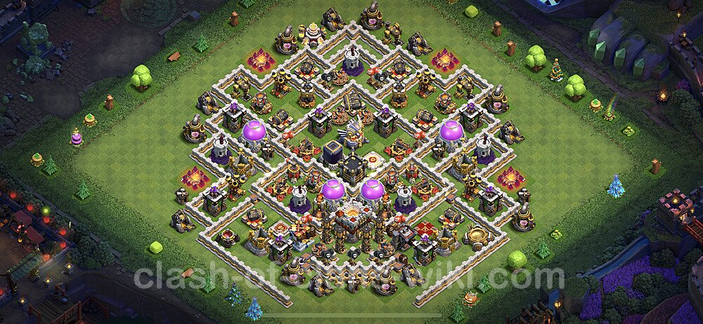 Base plan TH11 (design / layout) with Link, Anti Everything, Hybrid for Farming 2023, #29