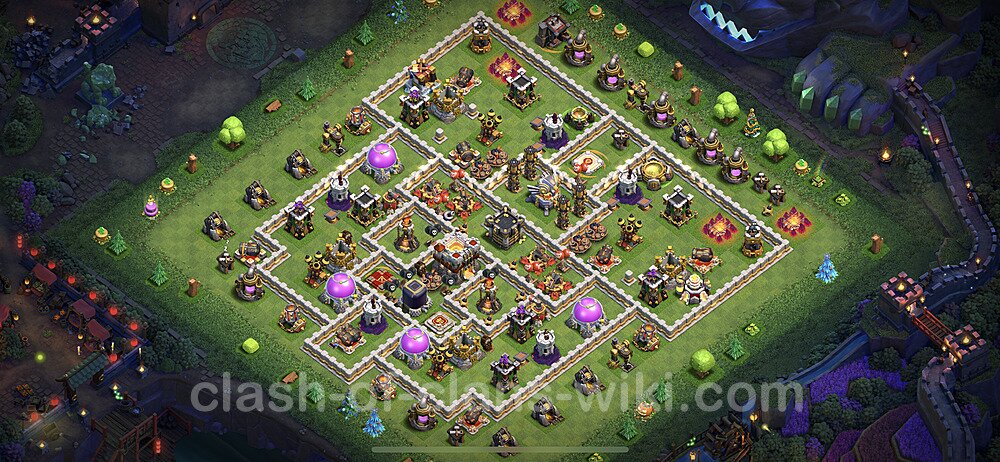 Base plan TH11 (design / layout) with Link, Anti Everything, Hybrid for Farming 2023, #35