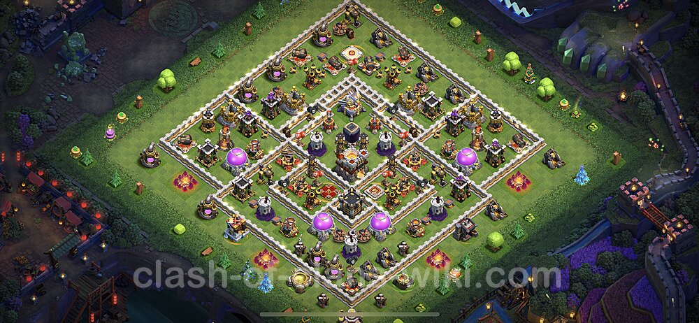 Base plan TH11 (design / layout) with Link, Anti 2 Stars, Hybrid for Farming 2023, #36