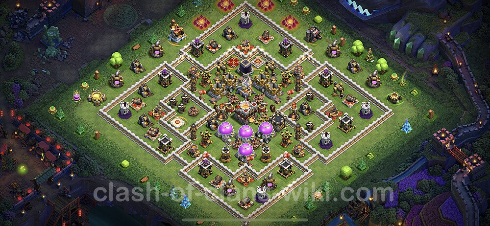 Base plan TH11 (design / layout) with Link, Anti 2 Stars, Hybrid for Farming 2023, #43