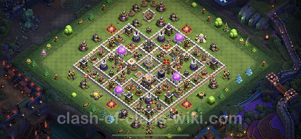Base plan TH11 (design / layout) with Link, Anti 3 Stars for Farming 2023, #45