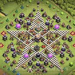 Base plan (layout), Town Hall Level 11 Troll / Funny (#2)