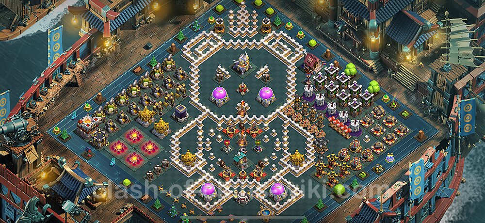 TH11 Troll Base Plan with Link, Copy Town Hall 11 Funny Art Layout 2025, #2779