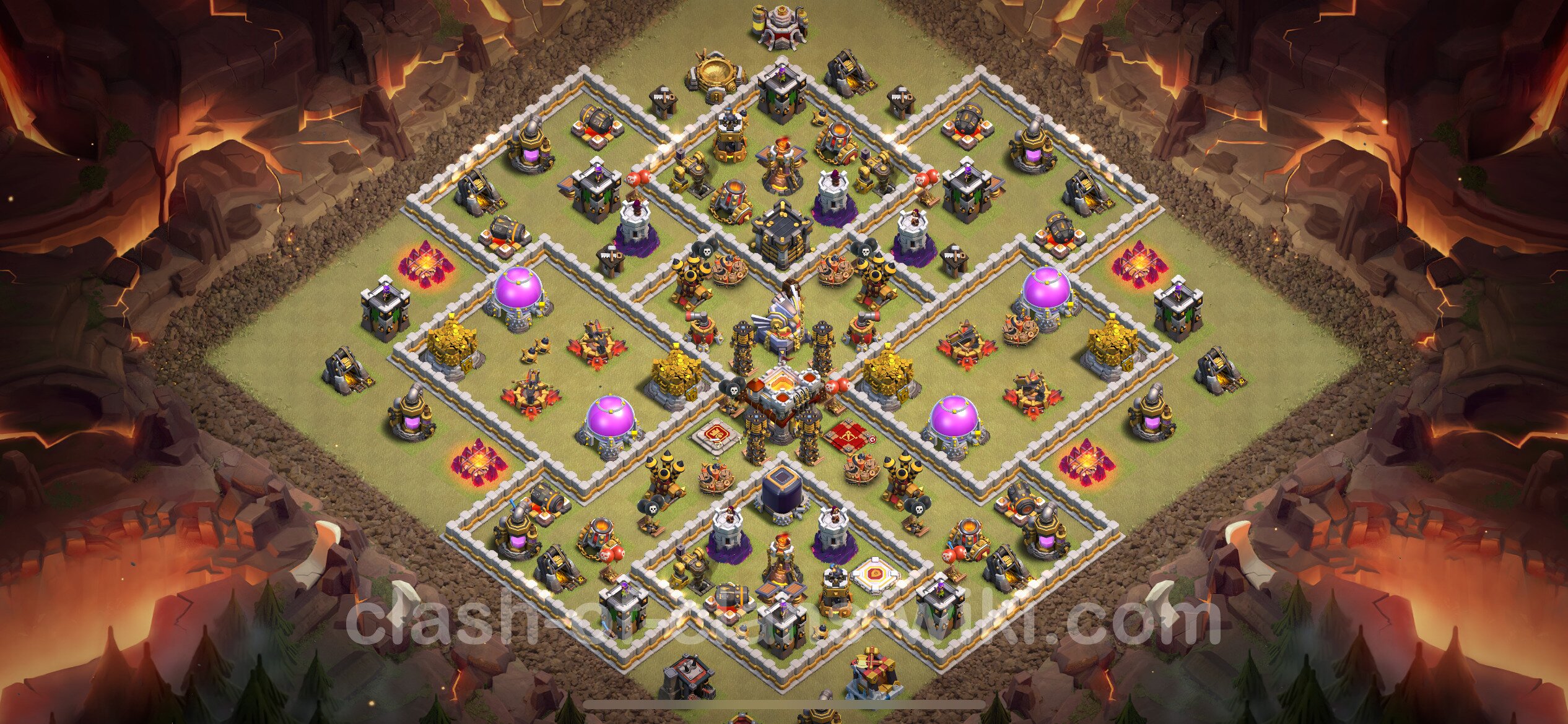 coc rathaus 11 base kriegsbase