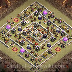 Base plan (layout), Town Hall Level 11 for clan wars (#14)