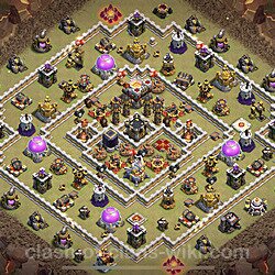 Base plan (layout), Town Hall Level 11 for clan wars (#15)