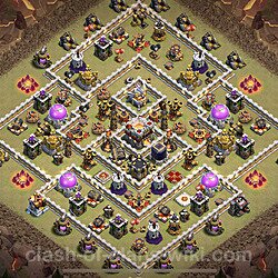 Base plan (layout), Town Hall Level 11 for clan wars (#16)