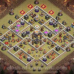 Base plan (layout), Town Hall Level 11 for clan wars (#2100)