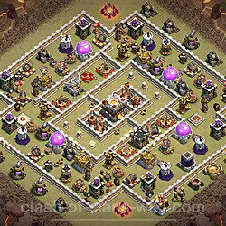 Base plan (layout), Town Hall Level 11 for clan wars (#24)