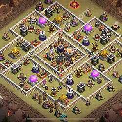 TH11 Anti 3 Stars War Base Plan with Link, Anti Air / Electro Dragon, Copy Town Hall 11 CWL Design 2026, #34