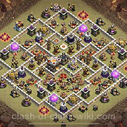 Base plan (layout), Town Hall Level 11 for clan wars (#4)
