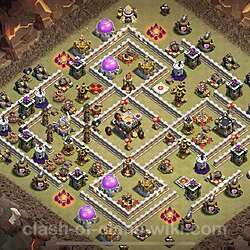 Base plan (layout), Town Hall Level 11 for clan wars (#40)