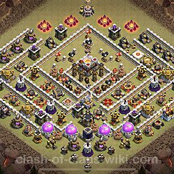 Base plan (layout), Town Hall Level 11 for clan wars (#5)