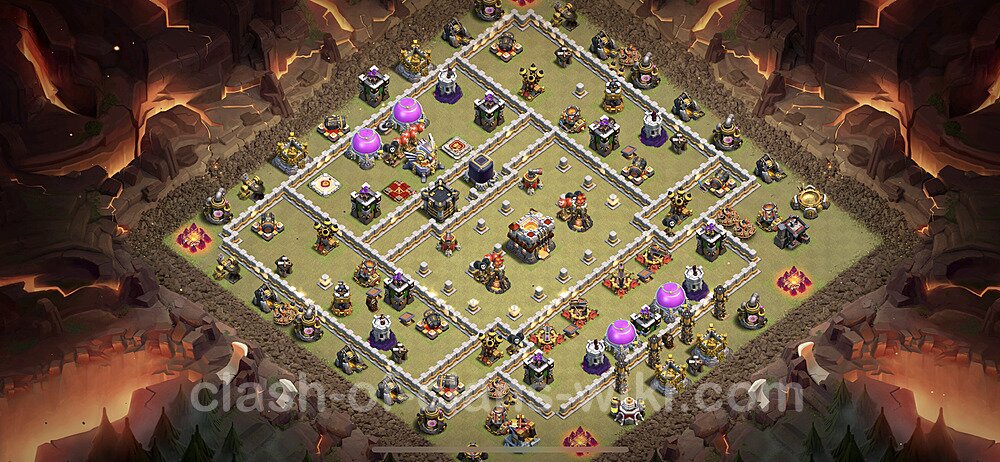 TH11 Max Levels War Base Plan with Link, Anti Everything, Copy Town Hall 11 CWL Design 2023, #1069