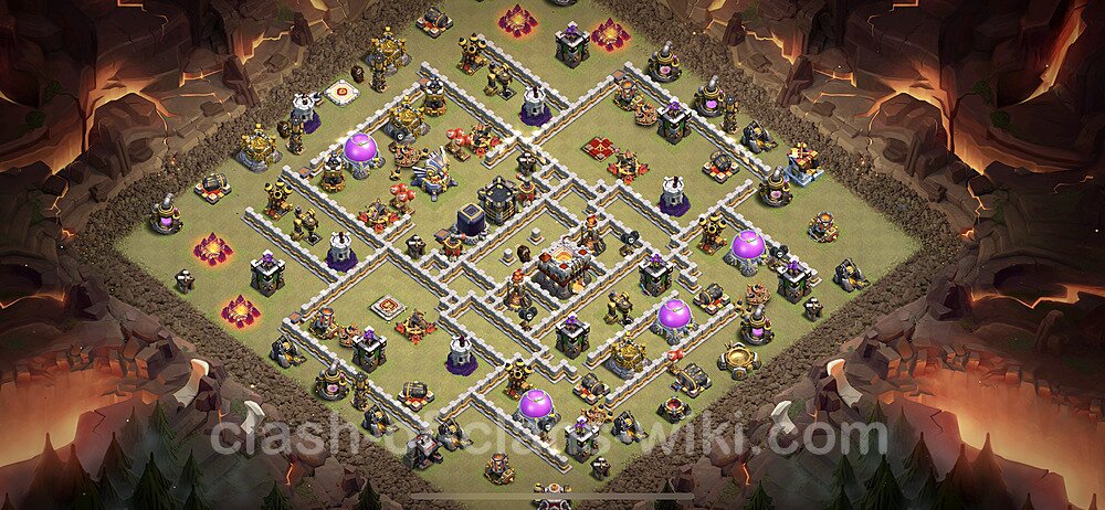 TH11 Max Levels War Base Plan with Link, Anti Everything, Copy Town Hall 11 CWL Design 2023, #1075