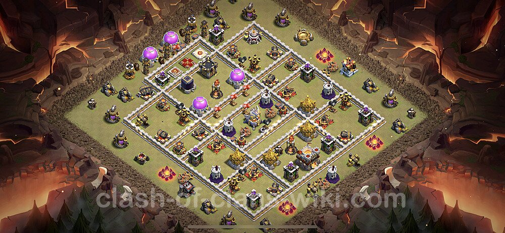 TH11 Max Levels War Base Plan with Link, Copy Town Hall 11 CWL Design 2023, #1252