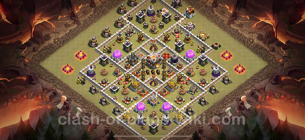 TH11 Anti 2 Stars War Base Plan with Link, Anti Everything, Copy Town Hall 11 CWL Design 2024, #1844